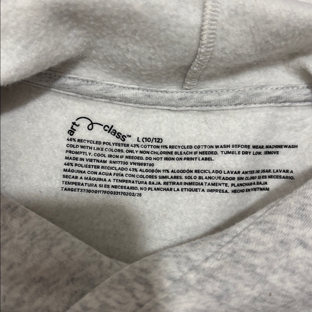 Girls 10/12 barely worn art class hoodie - Picture 2 of 2